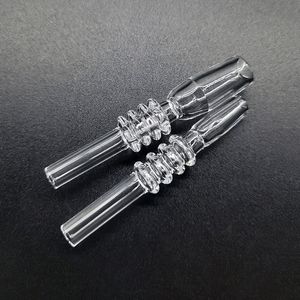 NC Quartz Tip Smoking Accessories 10mm 14mm 19mm Male Dabbing Nails Dab Straw Drip Tips Domeless Quartzs Nail