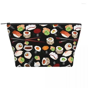 Kosmetische Taschen Sushi Trapezoidal tragbares Make -up Daily Storage Bag Hülle für Reisetilmschmuck Schmuck