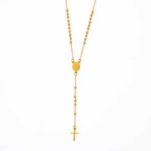 INS Wind Choker Cross Necklaces Necklace Stainless Steel Polishing Vacuum Plating Customizable YS36