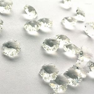 Ljuskrona kristall toppkvalitet 200 st 14mm klara k9 snöpärlor i ett hål för diy smycken tillbehör heminredning