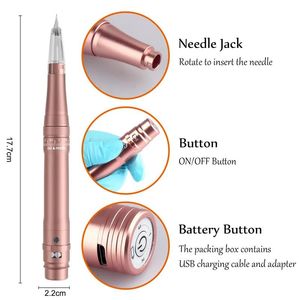 Maskin Professional Wireless Permanent Makeup Hine Pen Beauty Eyebrow Tattoo Hine Needle With Cartridge Tattoo Pen Kit PMU