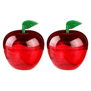 Gift Wrap 40Pcs Wedding Party Preference Apple Container Toy Filled Plastic Shaped Candy Box Birthday/Wedding Decoration Drop Delive Otgrw