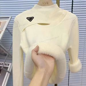 Outono e inverno A última marca P Design Sweater Women Sweater Moda Inglaterra Vento de lazer de lazer