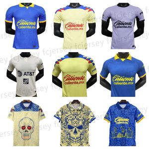 23 24 Club America Soccer Maglie R.Martinez J.Quinones Messico MX Home Away 3rd Uniforms D.Valdes G.ochoa Men Day of the Dead Football Shirt