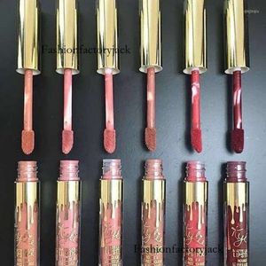 zeitbegrenzter Raubüberfall Lip Gloss 6 Set Kylie Non-Stick Cup Gold verblasst nicht feuchtigkeitsspendende matte flüssige Lippenstift Korean Tönung Make-up