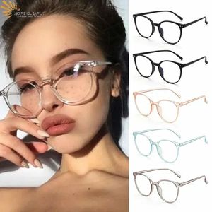 Blå ljusglasögon PC -ramhartslins Anti Blockering Strålning Unisex Trend Clear Lenses Computer Gelasses 231222