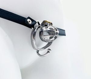 Massage FRRK31 Chastity Cage Curved Ring With Support Testicles Strap On Belt Adult Sex Toys For Man Stainless Steel Metal Cock Pe5604466