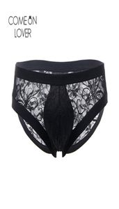 Comerlover sexy Spitzenhips für Männer Low taille florale Männer transparente Briefs bequem Nylon xl männlich sexy Unterwäsche MPL0701761901