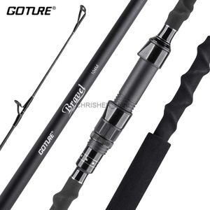 Båtfiskestavar Goture Surf Fishing Rod 30t+40T kolfiber Spinning Beachcasting Rods 4-Piece Portable Travel Rod 9ft 10ft 11ft 12ftl231223