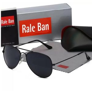 مصمم طيار 3025R نظارة شمسية للرجال ريل حظر النظارات امرأة UV400 حماية ظلال زجاجية حقيقية