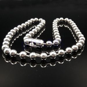 Men's chain 6mm stainless steel large ball 26in necklace and 9in bracelet set275L