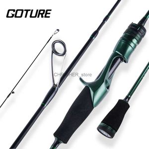 Boat Fishing Rods Goture Carbon Fiber Fishing Rod 1.55m/1.68m Spinning/Casting Lure Pole Bait Wt. 0.8-6g Ultralight Rods Trout Fishing ToolL231223