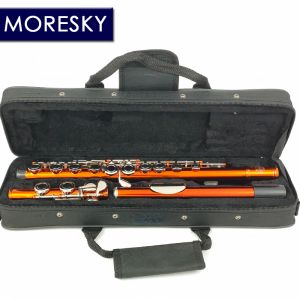 Moresky Flute 16 Close Holes C Keys Instrument Cupronickel Nickelメッキタンジェリンフルートwith eキーMFL608