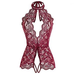 Mulheres Sexy Lingerie Sleepwearwearwear Corpo Staque Lace Teddy Dress Babydoll Roupa Underlevledlevless Porno Trajes Sets6810577