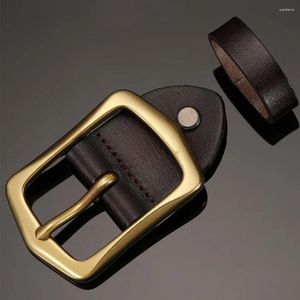 Belts 1Pc Men's Wide Alloy Belt Head Pin Buckle Metal Clip Handmade Replacement Leather Craft Accessories