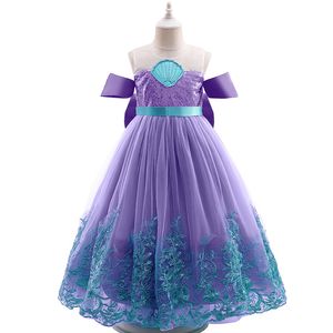 kids Designer Girl's Dresses Cute dress cosplay summer clothes Toddlers Clothing BABY childrens girls purple blue summer Dress o355#