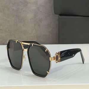 Square Pilot Sunglasses for Men Women 2228 Gold Black Dark Grey Len Sun Glasses Gafas de Sol UV Protection Eyewear with Box331S