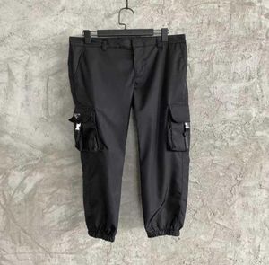 MEN039S PANTS MEN NYLON WATERPROOF BLACK CARGO JOGGER01239308556