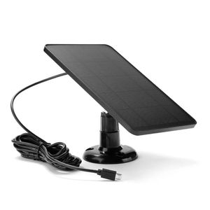 Acessórios sem fio bateria recarregável câmera 10w painel solar para monitor de câmera de segurança wi-fi com cabo de carregamento micro usb