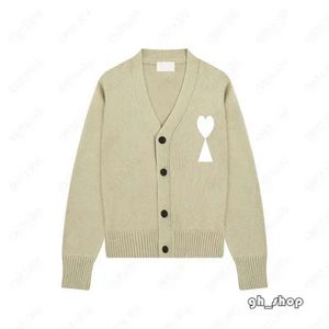 Amis Paris France Cardigan Designer maglione maglione maglione maglioni man jumper maglione maglione di alta fascia 780G tessuto unisex pattern unisex 2447