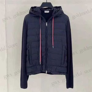 Monclairs Jacket Mens Jacket Fall Winter Feather Puffer Jackor Solid Color Logo Patchwork