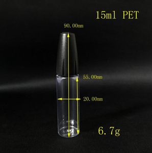 Mini nålflaska 10 ml 15 ml husdjur klart injektionsflaska med lång tunn nålspetsdroppflaska för rökning oljetillbehör flytande burk