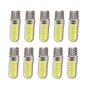 Beleuchtungssystem 10pcs T10 W5W COB LED -Auto Auto Innenkeilseite Park Glühbirnen Lichtlampe