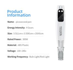 MASKIN PICOSEKONG PLASMA PEN BEHANDLING Tatuering Borttagning Defekt Blackhead Skin Care Beauty Tool