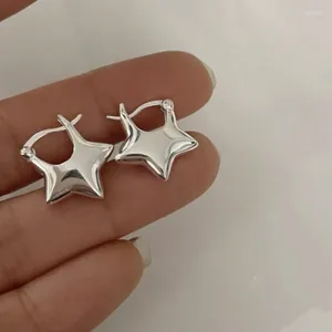 Brincos Dangle Minimalista 2023 Trendência coreana Metal Star Pentagram Stud para mulheres garotas Lucky Ear Rings Declaração Earing Jewels Party Party