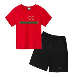 3 Models Sommerdesigner Kleidung Kinderkleidung Sets Shortsleeved T -Shirt Shorts Round Hals -Hals -Doppelte Sportswear für Jungen und GIR7045052