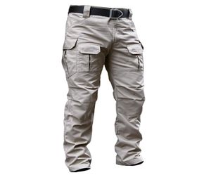 Men039s calças táticas Autumn Camouflage Casual Combat Cargo Pants repelente de água Ripstop Troushers Long Size 3xl3654063