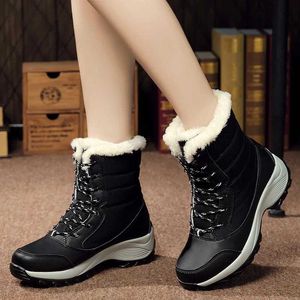 Sapatos femininos Winter Fashion Boots Mulheres mantêm rendas femininas quentes up damas impermeáveis ​​confortáveis ​​230922
