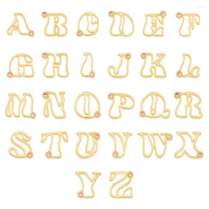 Подвесные ожерелья Ins Vintage нержавеющая сталь 26 буква A-Z Custom Collece Twisted Letters жемчужина для женщин мод