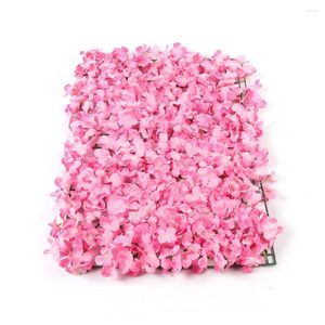 Decorative Flowers Artificial Flower 20Pcs Silk Wall Panel Wedding Party Backdrop Floral Home Decor