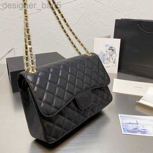 Borsa di design da donna di lusso Borsa aeroportuale Caviale Classic Lingge Sullo a traversa a spalla singola Borsa per la bocca in pelle vera in pelle