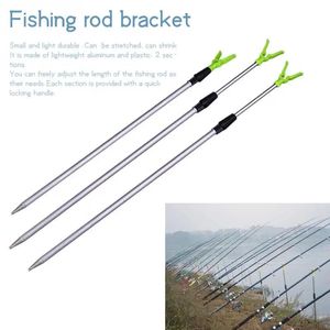 Accessories Fishing Holder 1.04m 12cm 2 Sections Adjustable Aluminium Fishing Rod Pole Rack V Holder Bracket Support Stand Wholesale