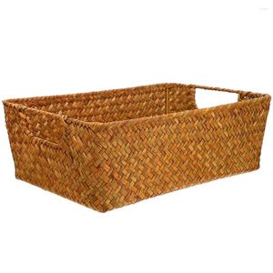 Dinnerware Sets Straw Bread Basket Home Supply Woven Tray Snack Decorative Baskets For Storage Accessories Wicker Rustic