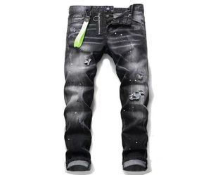 Tasarımcı kot hiphop cadde moda markası jean retro retro yırtılmış kat dikiş men039s tasarım motosiklet sürme ince pantolon8827224