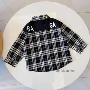Shirts baby t shirt lapel kid tshirt kids designer clothes Long sleeved letters Button Pattern fasion girls boys tee Autumn Winter spring