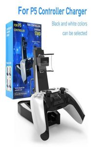 Controller Charger Dock For - 5 Gamepad LED Dual USB Charging Stand Station Cradle Power Supply Accessories1534162