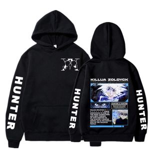 Anime Hunter x Hunte Hoodies Cool Killua Zoldyck Fonette stampate Pallover in vernice invernale autunno unisex sciolto streetwear casual casual