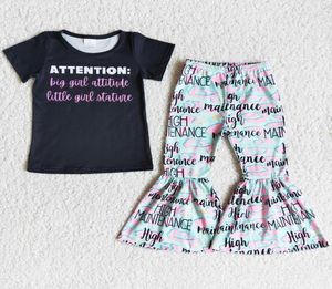 Moda Çocuk Tasarımcı Giysileri Kızlar Setler Butik Türük Bebek Kız Giyim İlkbahar Yaz Kısa Kollu Çan Alt Kıyafetler Yüksek Q6404875