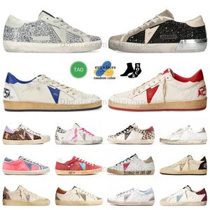 Leather Upper Stars Sneakers Designer Casual Shoes Metallic Silver Glitter Crystal Dreaming of the Eighties Basketball Skateboards Low Trainers