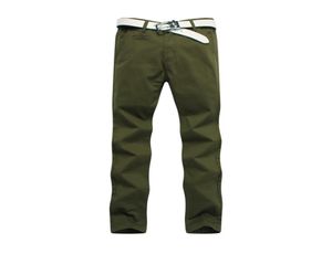 2021 jeans de modawhole masculino calças chino retas lisadas chinos escuros chinos casuais greenkhaki 7colours4597643