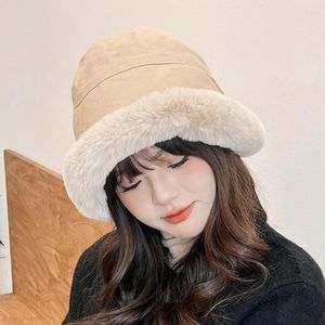 Beralar Hafif Kova Şapkası Kış Balıkları Sahte Kürk Dekor Renk Eşleşen Rüzgar Geçirmez Sıcak Lady Cap Dome Style