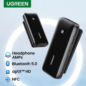 Connectors Ugreen Bluetooth 5.0 приемник USB DAC 3,5 мм беспроводной аудио -усилитель наушников NFC APTX HD QCC3034 Bluetooth 5.0 Адаптер