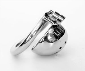 Male Short Chastity Cage Fixed by Screw Extra Small Men039s Stainless Steel Locking Belt Device Soft Metal Drain Tube DoctorM3236894