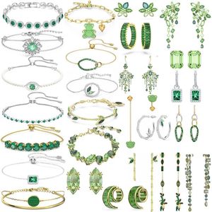 Цепочки летние ювелирные ювелирные украшения зеленые браслетные серьги Праздничный подарок выражает сердце, полное ритуального смысла