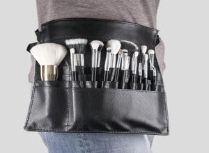 Tamax New Fashion Makeup Brush Holder Stand 22ポケットストラップブラックベルトウエストバッグサロンメイクアップアーティスト化粧ブラシオーガナイザー3757156