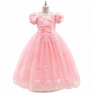 Barndesigner Girl's Dresses Dress Cosplay Summer Clothes Toddlers Clothing Baby Childrens Girls Purple Pink Summer Dress G698#
